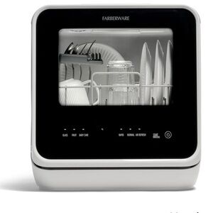 Farberware Countertop Dishwasher in Black and White